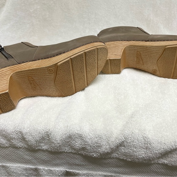 Dansko Taupe Women's Leather Ankle Boots - Picture 5 of 5